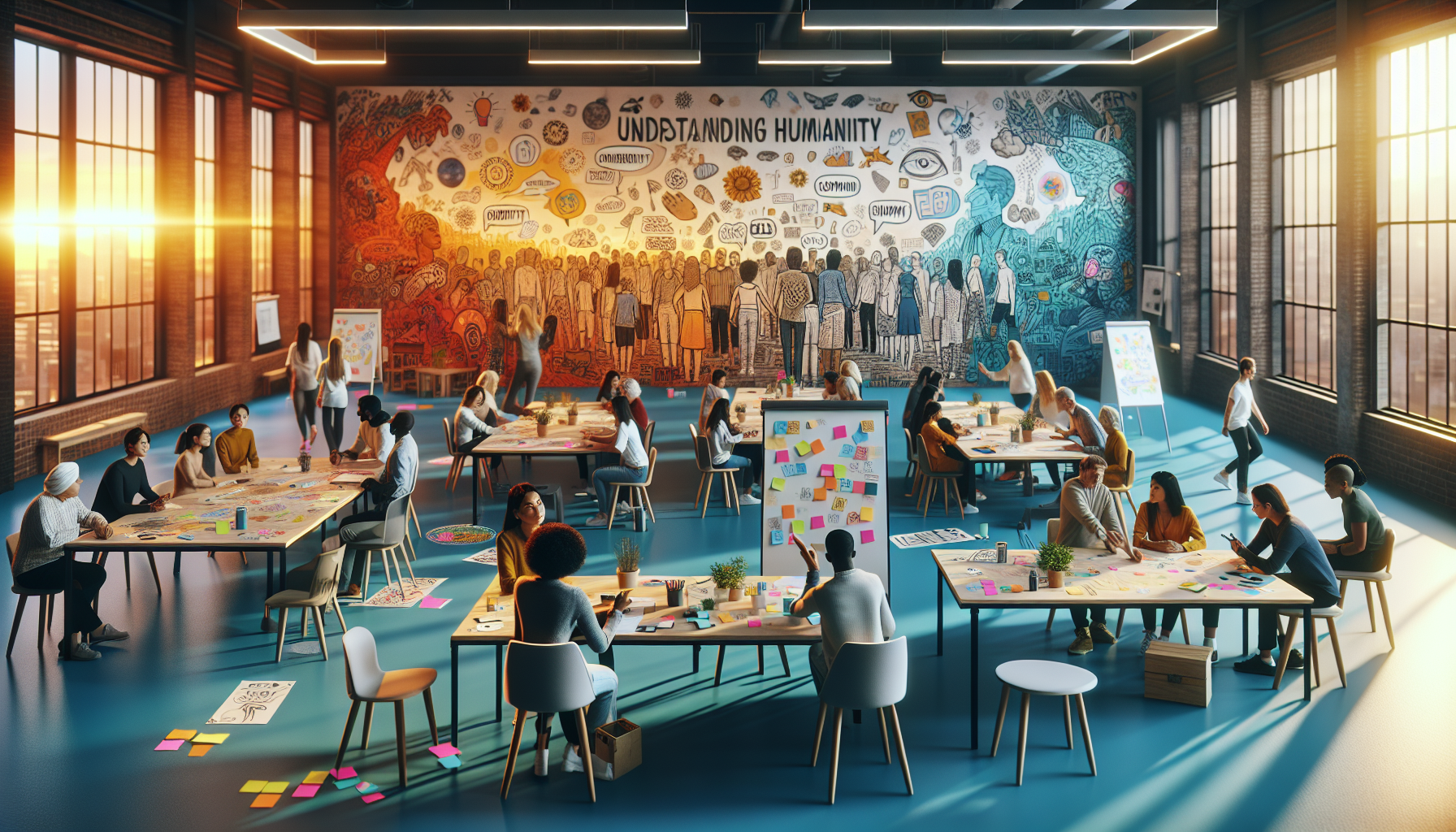 評価と改善:人間らしさを測る方法のイメージ